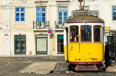 Lizbon şehir tramvay