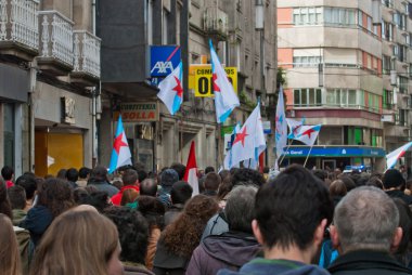 Üniversite öğrencileri tarafından gösteri