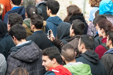 Üniversite öğrencileri tarafından gösteri