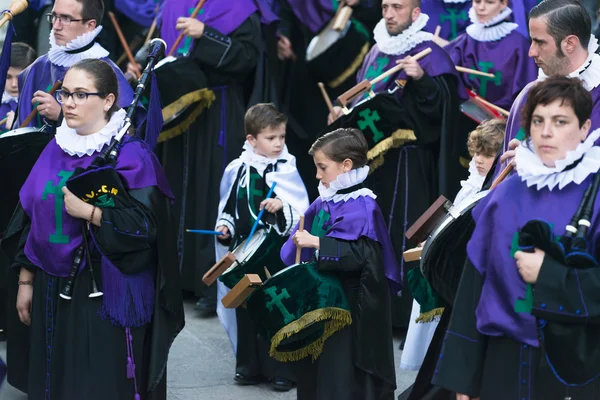 Een band van wind en percussie-instrumenten — Stockfoto