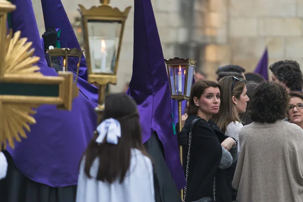 Detalle de una de las hermandades religiosas — Foto de Stock