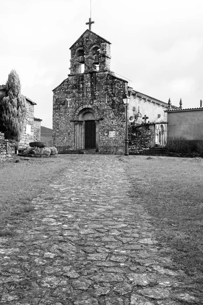 Route Lapidée Vers Église San Xiao Ventosa Agolada Espagne — Photo