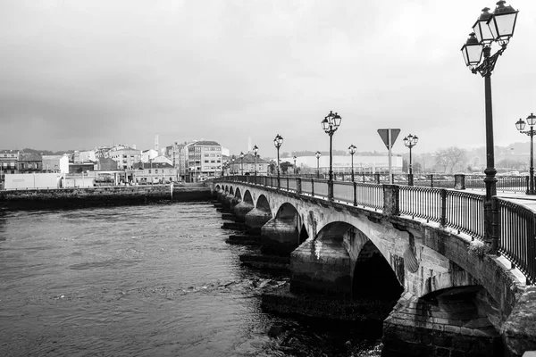 Pontevedra España Abril 2019 Puente Del Burgo Que Cruza Río —  Fotos de Stock