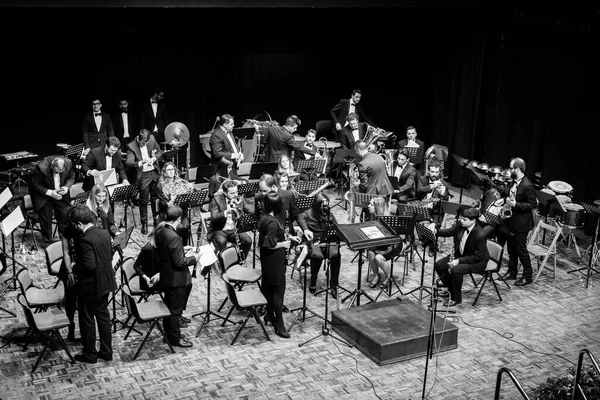 Pontevedra Španělsko Dubor 2019 Komorní Orchestr Při Koncertu Městském Divadle — Stock fotografie