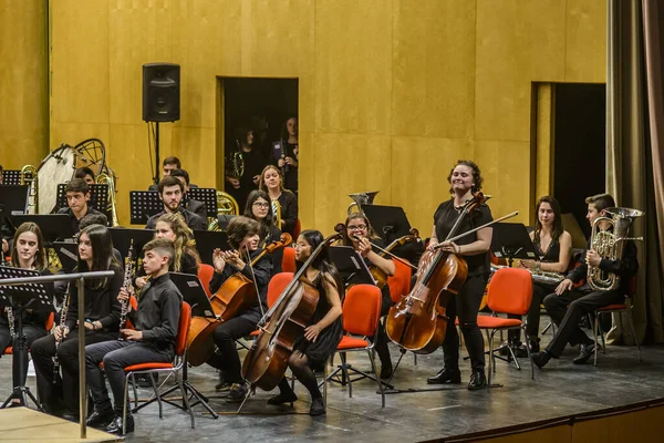 Pontevedra Spagna Maggio 2019 Concerto Solidarietà Gratuito Ingresso Gratuito Cura — Foto Stock