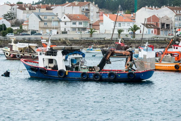 Illa Arousa Spagna Febbraio 2019 Barche Pesca Nel Porto Peschereccio — Foto Stock