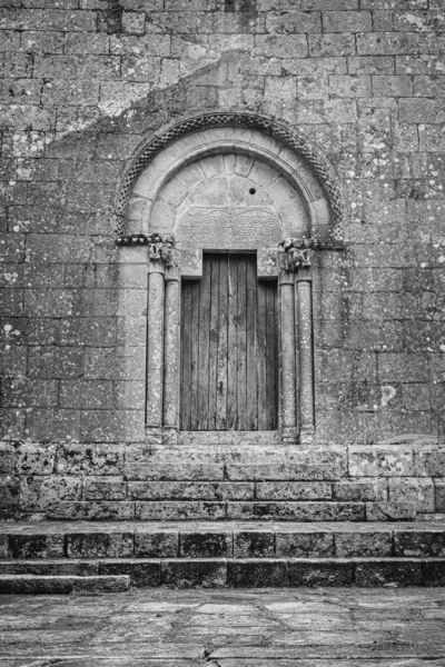 Detalle Del Complejo Forestal Iglesia Convento Sanfins Portugal Complejo Benedictino — Foto de Stock