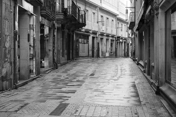 Pontevedra Espanha Agosto 2018 Vista Uma Das Inúmeras Ruas Pedestres — Fotografia de Stock