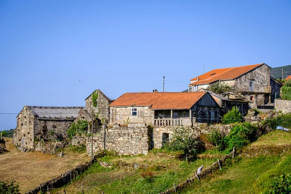 Galiçya Spanya Cambeses Köyü Yakınlarındaki Bir Kırsal Bölgenin Mimarisi — Stok fotoğraf