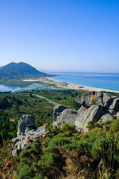 Monte Louro Lagoa Xarfas Espaço Natural Costeiro Localizado Prefeitura Muros — Fotografia de Stock