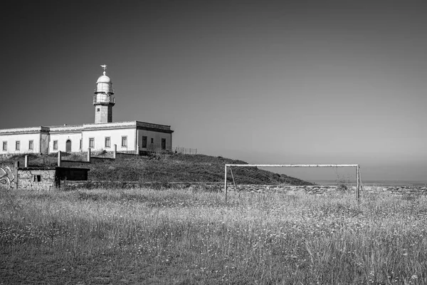 Punta Insua Maják Nebo Lario Maják Který Nachází Punta Insua — Stock fotografie