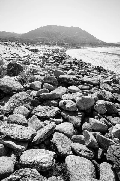 Galiçya Özerk Topluluğu Nda Spanya Muros Yakınlarındaki Larinho Plajı Manzarası — Stok fotoğraf