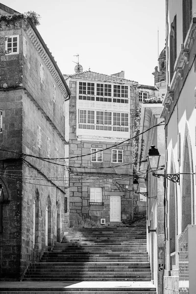 Muros スペイン 2018年7月7日 ガリツィアの海岸に位置する旧市街の通りの1つの詳細 — ストック写真