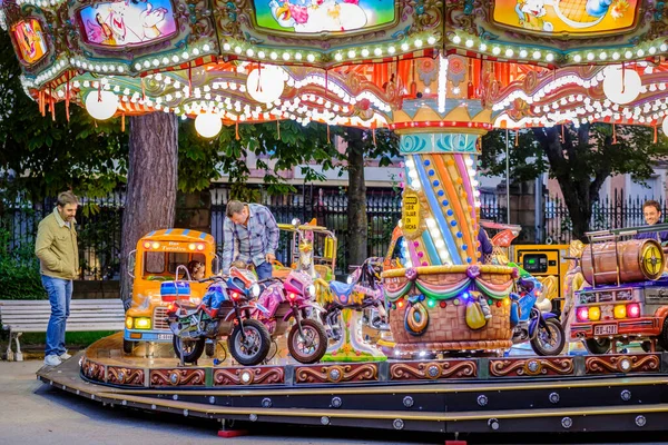 Soria Spanje September 2019 Detail Van Een Carrousel Een Stadspark — Stockfoto