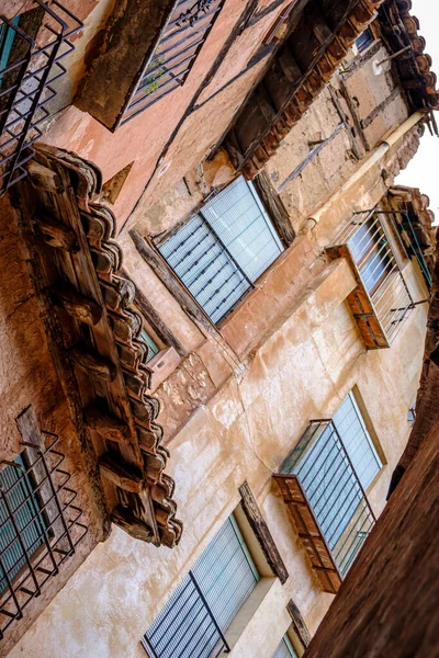 Ciudad Albarracín Situada Las Colinas Zona Centro Oriental España Sobre —  Fotos de Stock