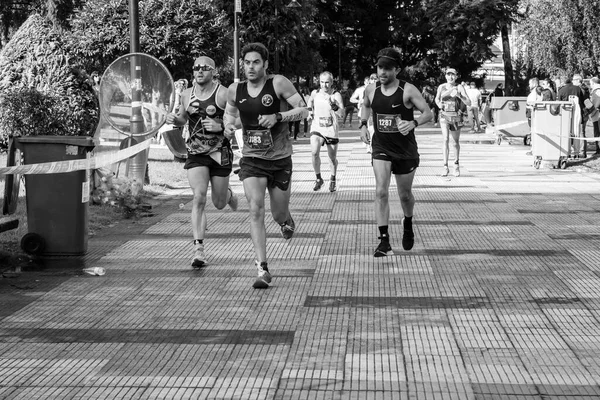 Pontevedra Espanha Outubro 2019 Meia Maratona Popular Realizada Pelas Ruas — Fotografia de Stock