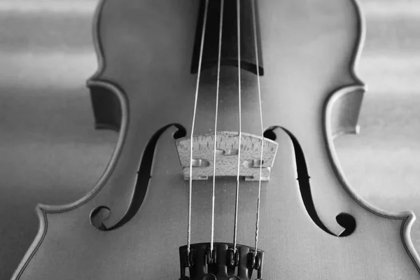 Detail Viola Stringed Musical Instrument Similar Violin Larger Lower Sound — Stock Photo, Image