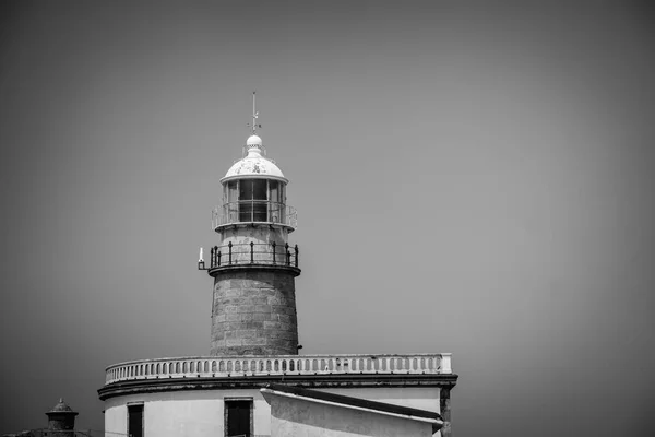 Cabo Corrubedo Lighthouse Located Cabo Corrubedo Peninsule Parish Corrubedo Ribeira — Stock Photo, Image