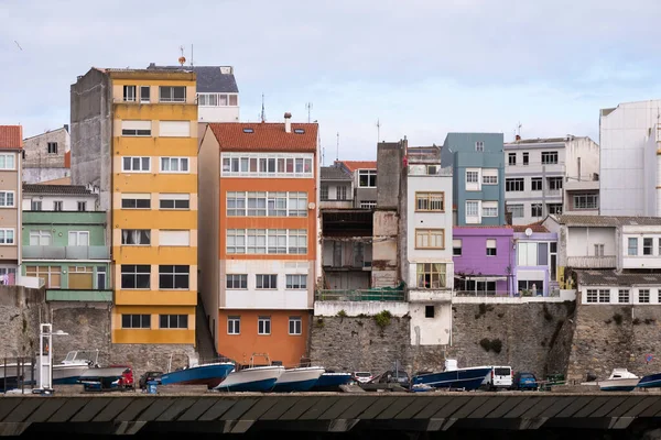 Malpica España Agosto 2020 Detalle Del Puerto Pesquero Del Pueblo —  Fotos de Stock