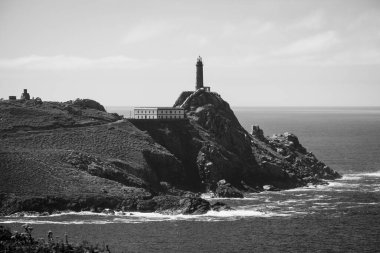 Galiçya 'daki en etkileyici Cape Vilan manzarası (İspanya)