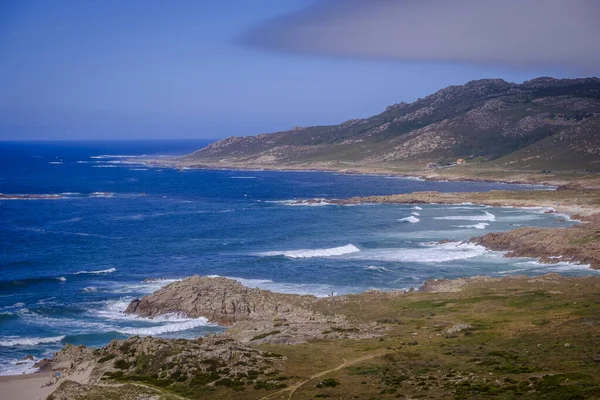 Pequeña Playa Costa Norte Galicia Cerca Del Cabo Vilán España — Foto de Stock