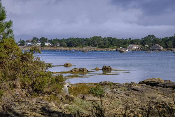 Punta Carreiron Natural Park Island Arosa Galicia Spain Privileged Place — Stock Photo, Image