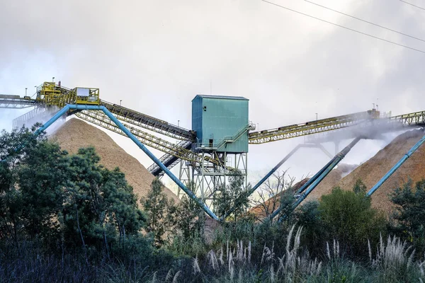 Detail One Machines Form Part Pulp Mill Stock Picture