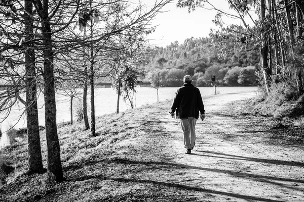 Der Stausee Pontillon Castro Befindet Sich Der Gemeinde Verducido Der — Stockfoto