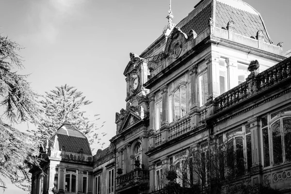 Hlavní Průčelí Lourizanského Paláce Zámeček Oblasti Herbalonga Radnice Pontevedra Galicie — Stock fotografie