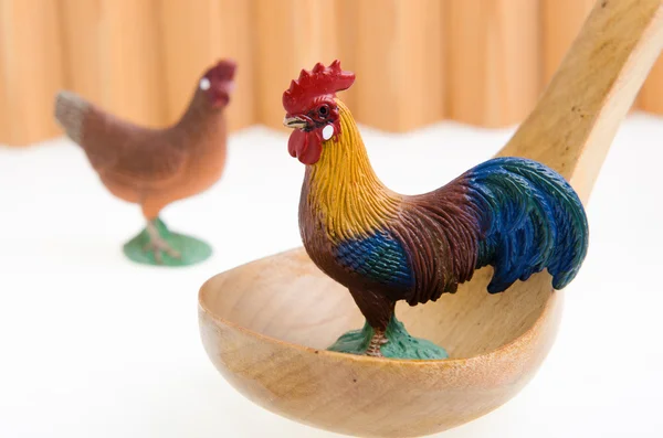 Coq et poule — Photo