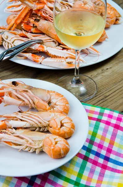 Seafood on a dish — Stock Photo, Image