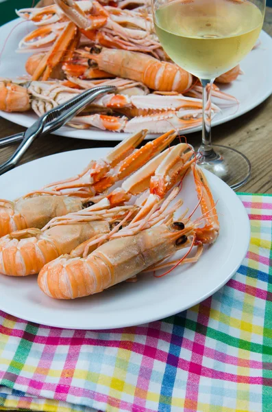 Seafood on a dish — Stock Photo, Image