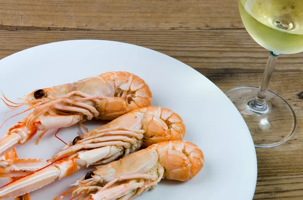 Seafood on a dish — Stock Photo, Image