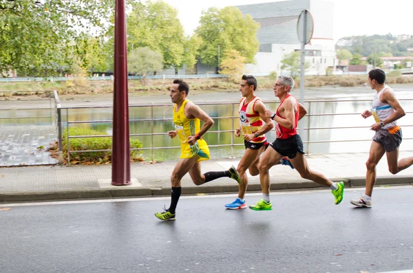 Detalle de los participantes en la XVII Media Maratón de Pontevedra — Foto de Stock