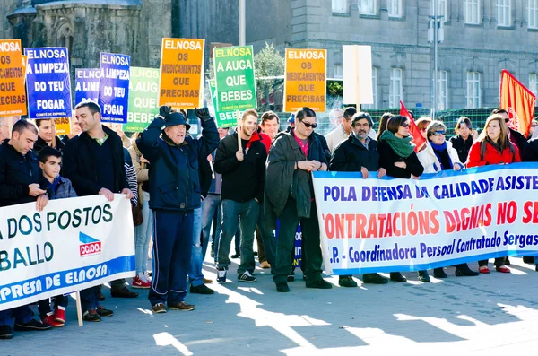 Demonstration in Spanien — Stockfoto