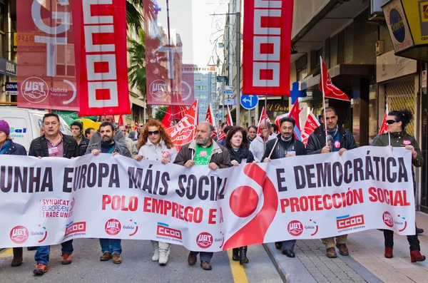 Demonstration in Spanien — Stockfoto