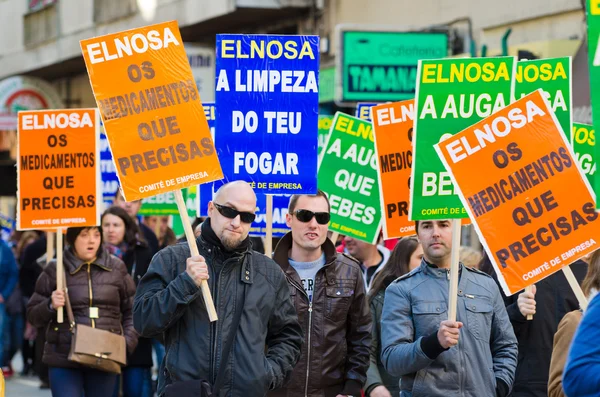 Demonstration in Spanien — Stockfoto