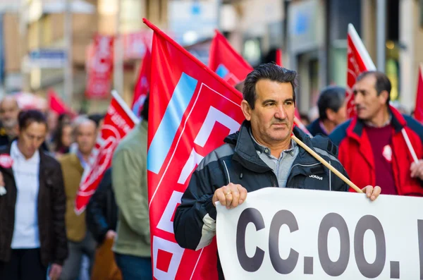 Demonstration in Spanien — Stockfoto