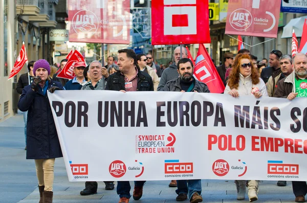 Demonstration in Spanien — Stockfoto