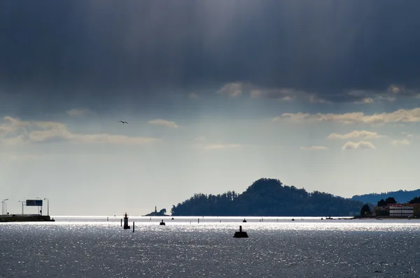 Pontevedra Haliç, Lerez Nehri'nin ağzında — Stok fotoğraf