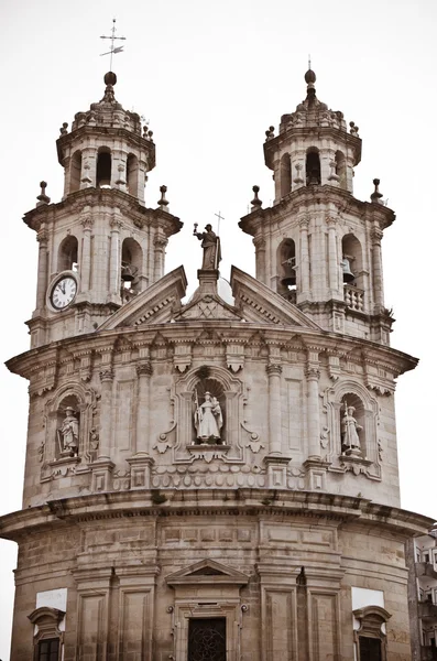 Barokke kerk in Pontevedra (Spanje) — Stockfoto