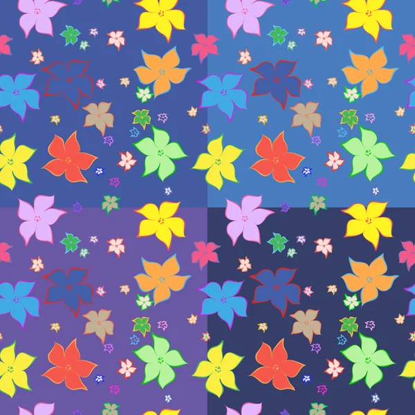 Florales nahtloses Muster. Feine Textur mit Blüten — Stockfoto