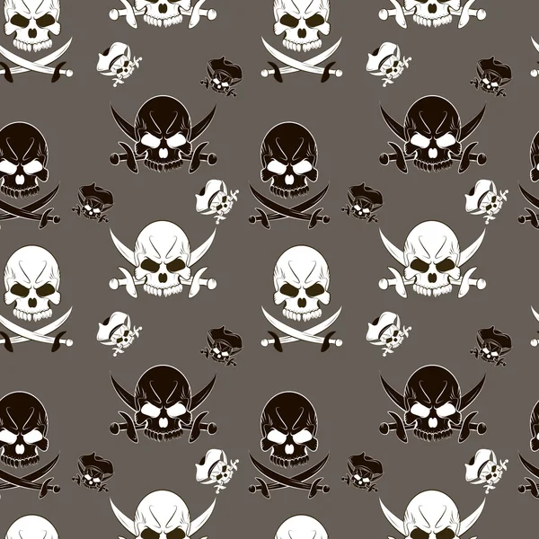 Seamless pattern with skulls — Stock Photo, Image