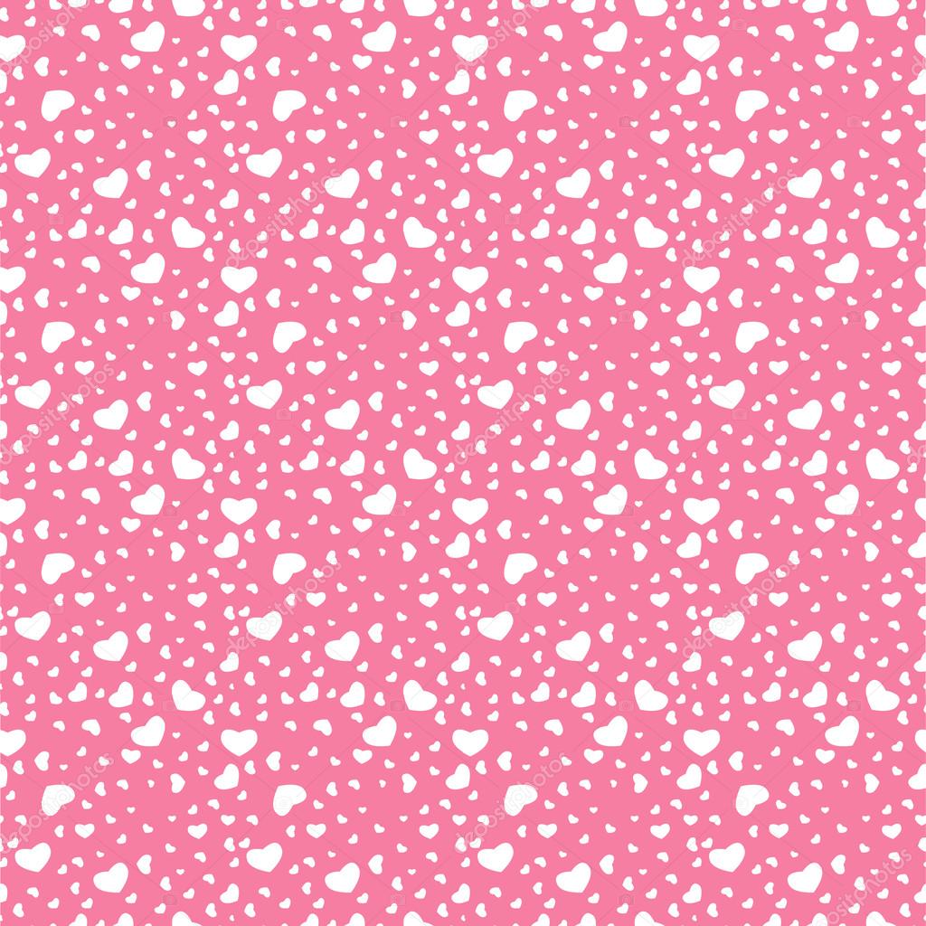 Seamless stylish pattern with hearts.Great for baby announcement ...