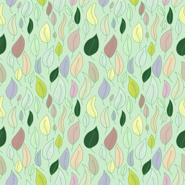 Yapraklı kusursuz desen