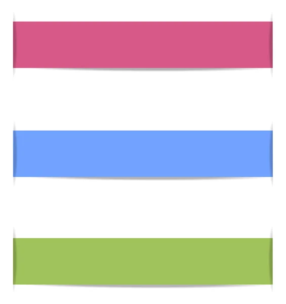 Set of ribbons — Stock Vector