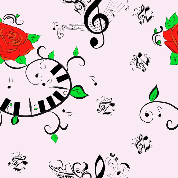 Treble clef en Opmerking — Stockvector