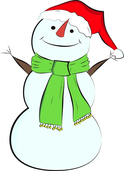 Snowman — Stock Vector