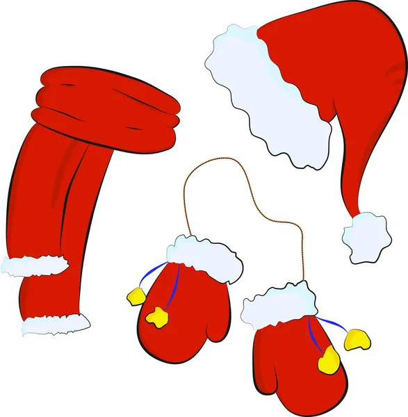 Cappello Babbo Natale — Vettoriale Stock