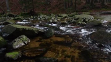 Krkonoe Dağları Ulusal Parkı 'ndaki Mumlava Nehri 